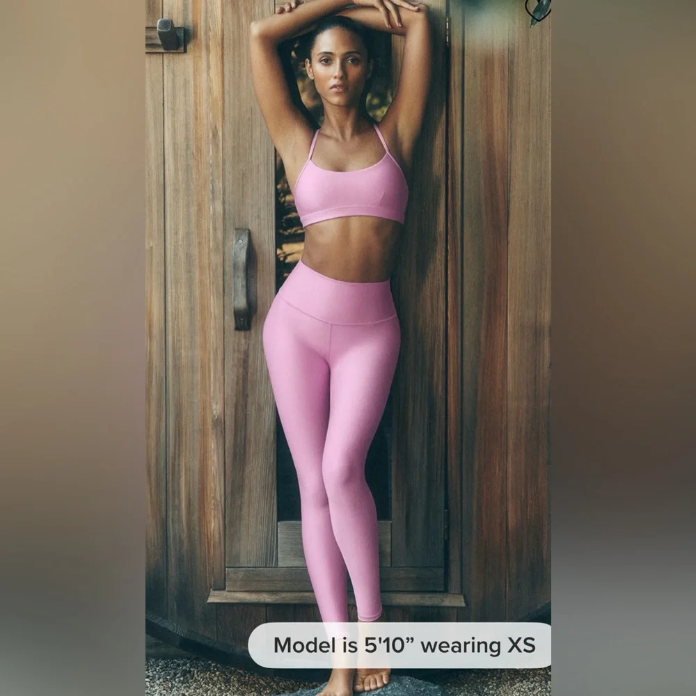 Alo Yoga NWT High Waist Airlift Leggings Candy Heart Pink Size M
